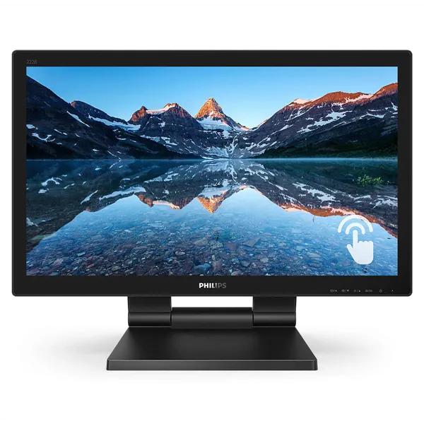 Monitor Profesional Táctil Philips 222B9T 21.5'/ Full HD/ Multimedia/ Negro