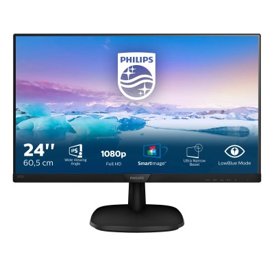 Monitor Philips 243V7QDSB 23.8'/ Full HD/ Negro