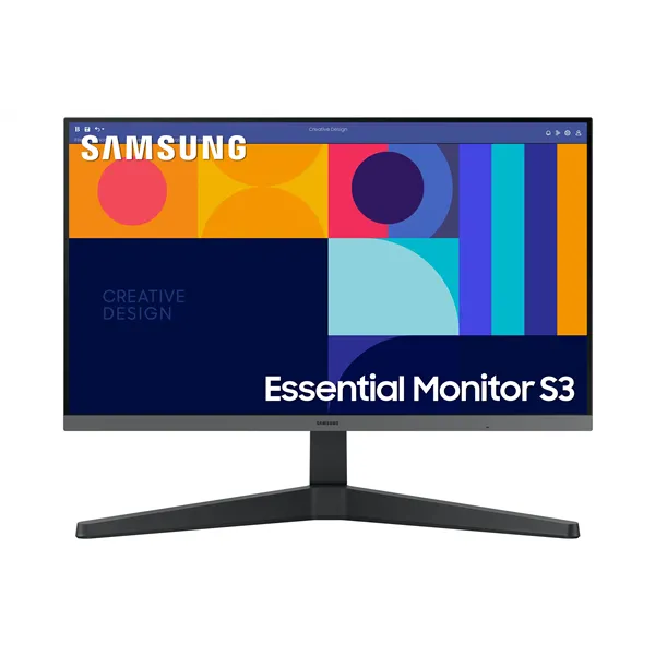 Monitor Profesional Samsung Essential Monitor S3 S24C330GAU/ 24'/ Full HD/ Negro