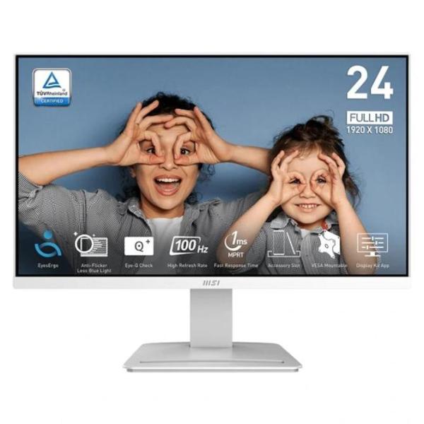 Msi mp2412w monitor 23.8" ips fhd 100h hdmi dp bco