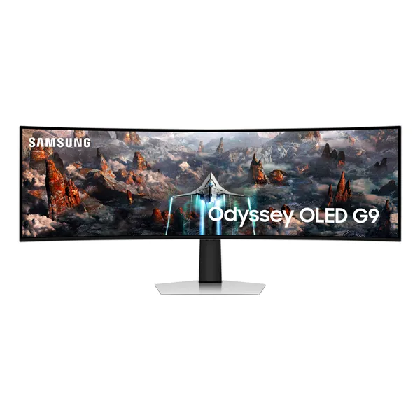 Monitor Gaming Ultrapanorámico Curvo Samsung Odyssey OLED G9 S49CG934SU 49'/ Dual QHD/ 0.03ms/ 240Hz/ OLED/ Multimedia/ Plata