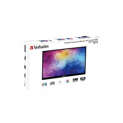 Monitor Portátil Táctil Verbatim PMT-15 15.6'/ Full HD/