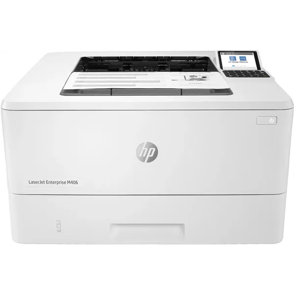 Impresora Láser Monocromo HP Laserjet Enterprise M406DN Dúplex/ Blanca