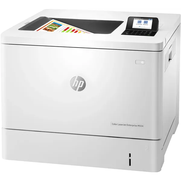 Impresora Láser Color HP LaserJet Enterprise M554DN Dúplex/ Blanca