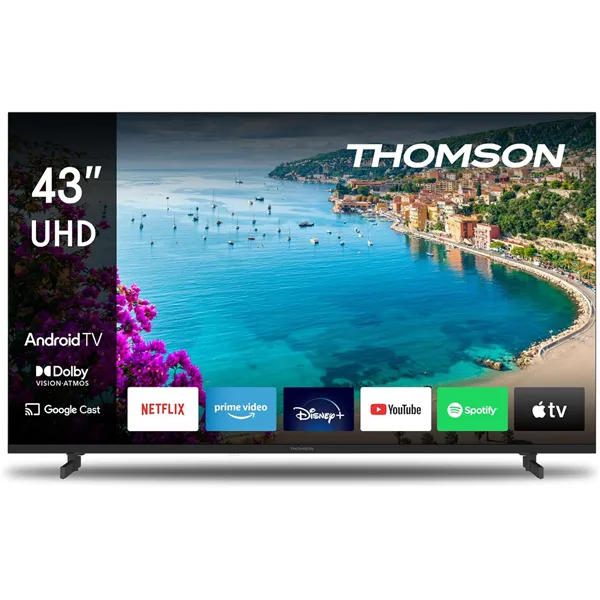 Thomson 4343UA5S13 TV 43" UHD 4K AndroidTv Wifi/Bluetooth DVB-T2,Dolby Atmos,Chromecast