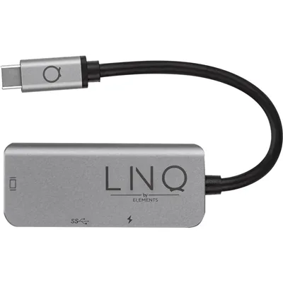 LinQ LQ48000 Docking USB-C 3 en 1 con opción cargador 100W