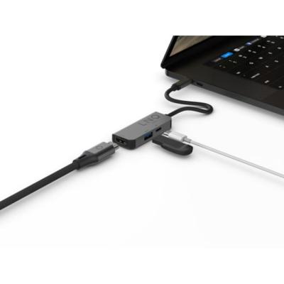 LinQ LQ48000 Docking USB-C 3 en 1 con opción cargador 100W