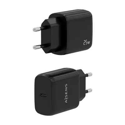 Cargador de Pared Aisens A110-0757/ 1xUSB Tipo-C/ 25W