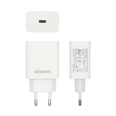 Cargador de Pared Aisens ASCH-1PD20-W/ 1xUSB Tipo-C/ 20W