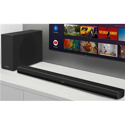 AIWA HE-1200SW Barra Sonido 2.1 TV Bluetooth Slim con Subwoofer