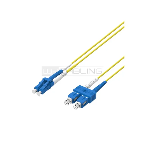 WP Cable de fibra óptica monomodo duplex 9/125 LC-SC 1M