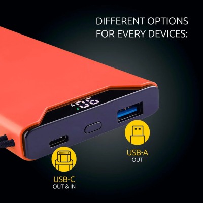 Intenso Powerbank F10000 Naranja - Batería Externa 10000 mAh