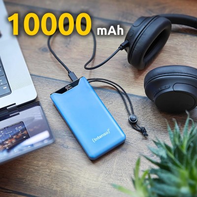 Intenso Powerbank F10000 Azul - Batería Externa 10000 mAh carga