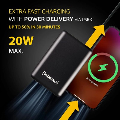 INTENSO Powerbank A10000 - Batería Externa 10000 mAh carga