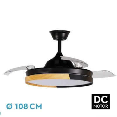 Fabrilamp Ventilador de techo Emperador 72W 3 Aspas + Luz LED