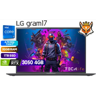 LG Gram 17Z90R Intel Core i7-1360P 32GB 1TB SSD RTX3050 4GB 17"