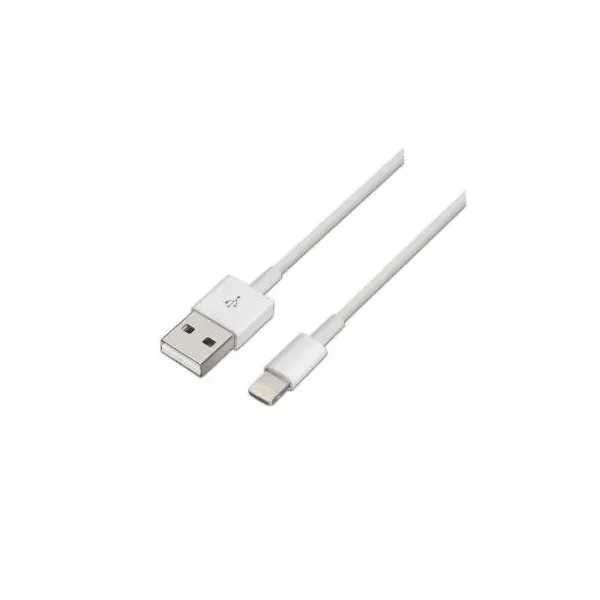 Cable Lightning Aisens A102-0036/ USB Macho - Lightning Macho/ 2m/ Blanco