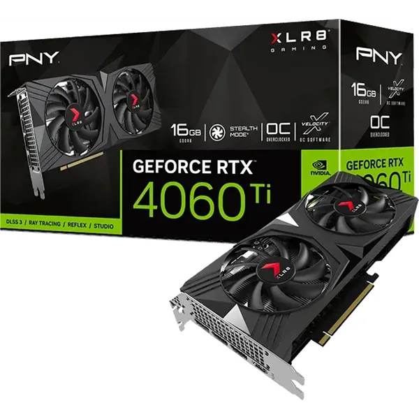 PNY GeForce RTX 4060 Ti XLR8 Gaming Verto OC 16GB GDDR6