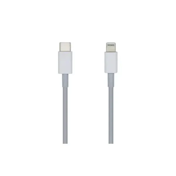 Cable Lightning Aisens A102-0443/ Lightning Macho - USB Tipo-C Macho/ 2m/ Blanco