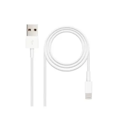 Cable USB 2.0 Lightning Nanocable 10.110.0401/ USB Macho -