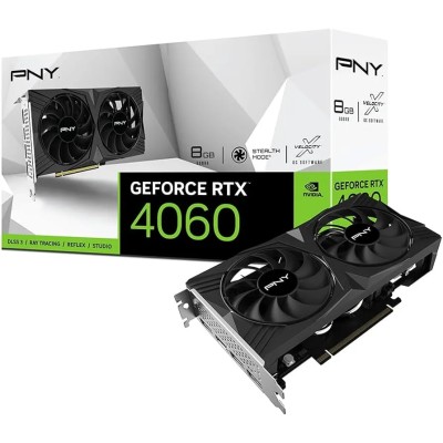 PNY GeForce RTX 4060 OC 8GB XLR8 Gaming Verto Black GDDR6