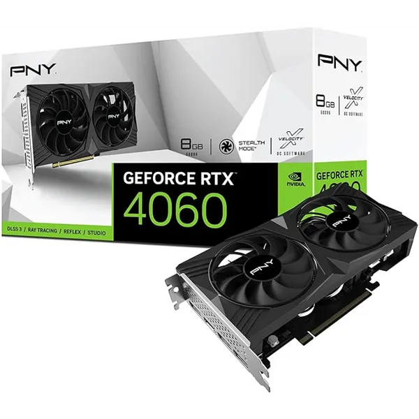 PNY GeForce RTX 4060 OC 8GB XLR8 Gaming Verto Black GDDR6