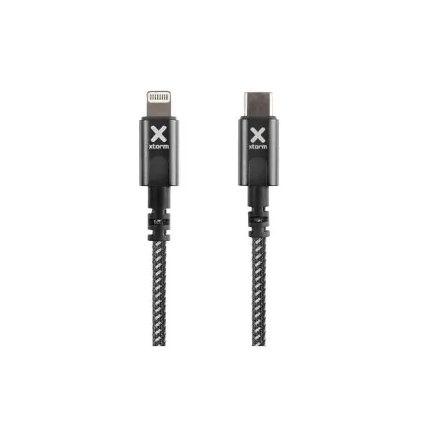 Cable USB Tipo-C Lightning Xtorm CX2041/ USB Tipo-C Macho - Lightning Macho/ 3m/ Negro