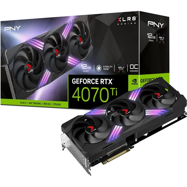 PNY GeForce RTX 4070 Ti SUPER 12GB XLR8 Gaming Verto Epic-X RGB Triple Fan GDDR6X