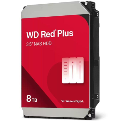 WD Red Plus NAS 8TB 5640rpm HDD 3.5" 256MB SATA 6GB/s