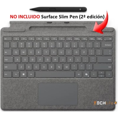 Microsoft Teclado Surface Pro Signature Español Platino con