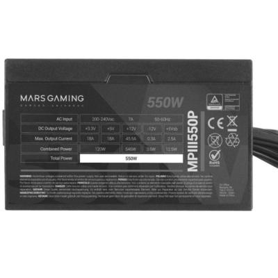 Fuente de Alimentación Mars Gaming MPIII550P/ 550W/ Ventilador