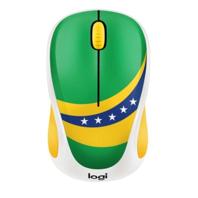 Mouse Logitech Wireless M238 World Cup Edition Brasil P/n: