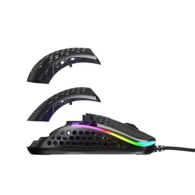 Cherry xtrfy ratón rgb 400-16.000 dpi usb black