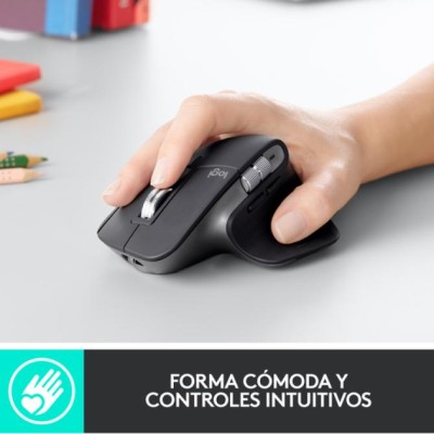 Logitech MX Master 3 ratón Oficina mano derecha RF Wireless +