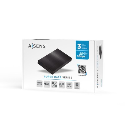 Aisens ASE-2523B Caja Externa para Disco Duro de 2.5' de 9.5mm