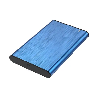 Aisens ASE-2525BLU Caja externa de aluminio Azul para Disco