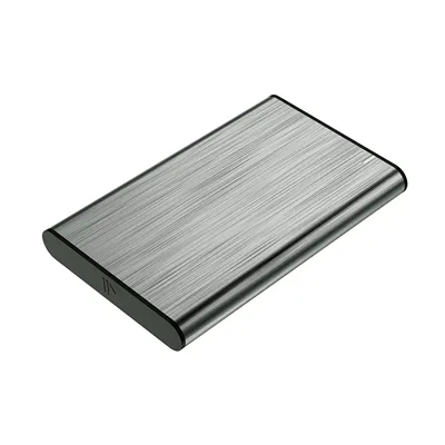 Aisens ASE-2525GR Caja externa de aluminio Gris/Plata para