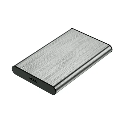 Aisens ASE-2525GR Caja externa de aluminio Gris/Plata para