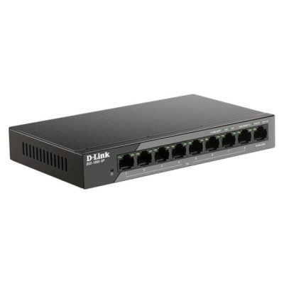 Switch No Gestionable D-link Dss-100e-9p Poe (130w Budget)