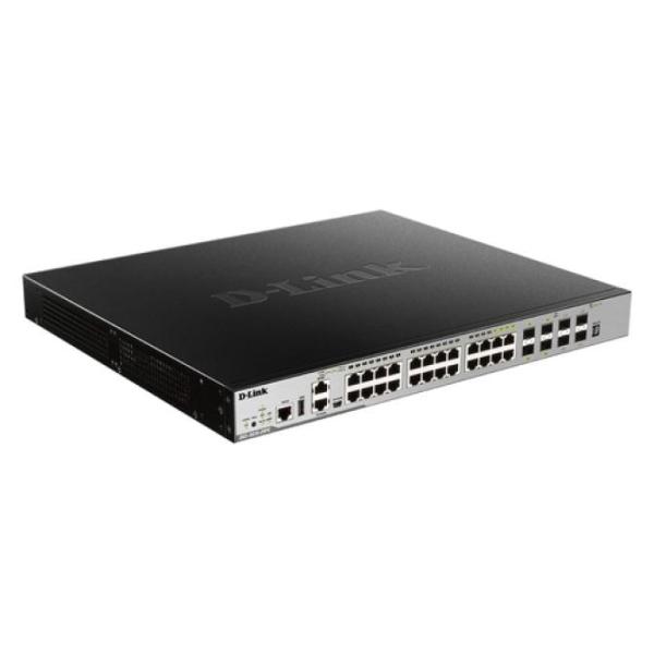 D-Link DGS-3630-28PC/SI switch Gestionado L3 Gigabit Ethernet (10/100/1000) Energía sobre Ethernet (PoE) Negro, Gris