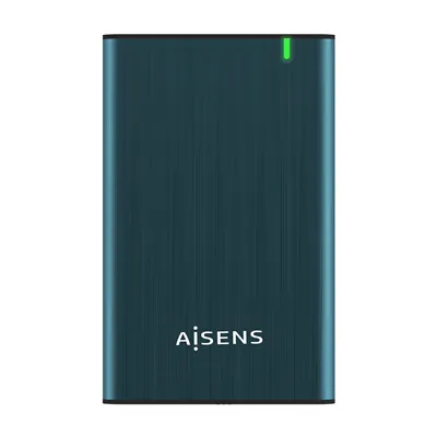 Aisens ASE-2525PB Caja externa de aluminio Azul Pacífico para