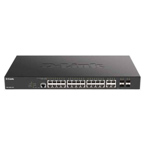 D-Link DGS-2000-28P switch Gestionado L2/L3 Gigabit Ethernet (10/100/1000) Energía sobre Ethernet (PoE) 1U Negro