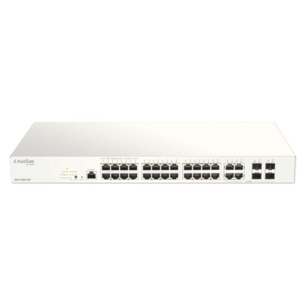 D-Link DBS-2000-28P/E switch Gestionado L2 Gigabit Ethernet (10/100/1000) Energía sobre Ethernet (PoE) Gris