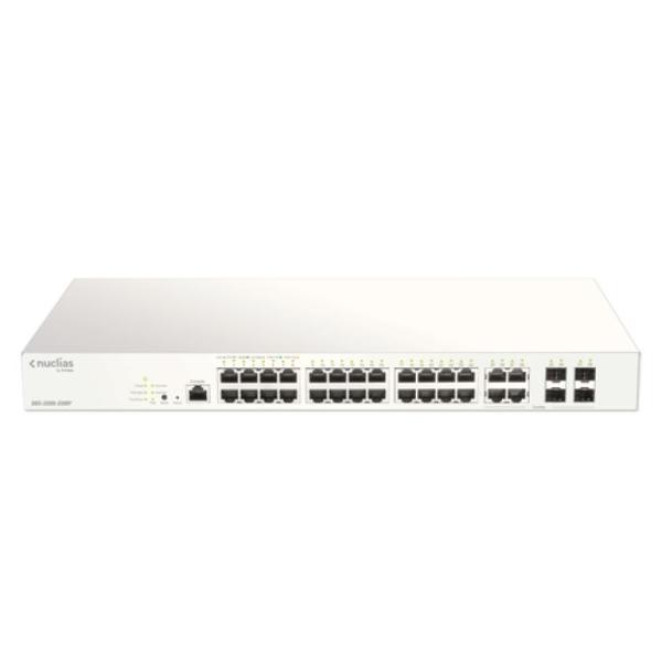 D-Link DBS-2000-28MP/E switch Gestionado L2 Gigabit Ethernet (10/100/1000) Energía sobre Ethernet (PoE) Gris