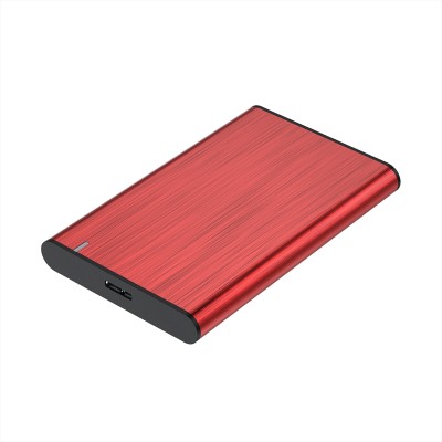 Aisens ASE-2525RED Caja externa de aluminio Roja para Disco