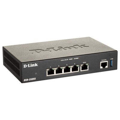 Router Vpn D-link Dsr-250nv2 1p Wan Giga 3p Lan Giga 1p Usb3.0