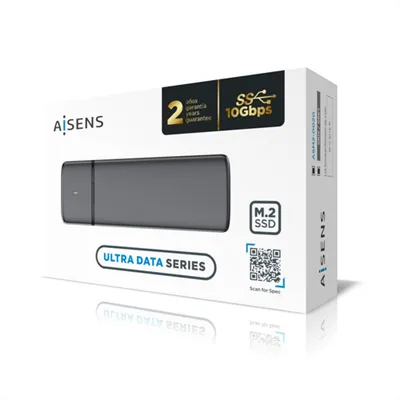 Aisens ASM2-002G Caja externa Gris para SSD M.2 SATA/NVME a