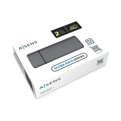 Aisens ASM2-002G Caja externa Gris para SSD M.2 SATA/NVME a