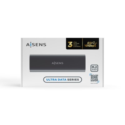 Aisens ASM2-015GR Caja externa Gris Ultra SLIM para SSD M.2