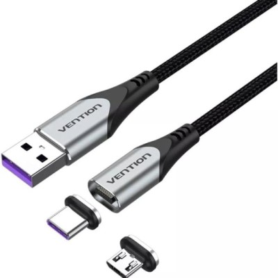 Cable USB 2.0 Vention CQNHG/ USB Macho/ MicroUSB Macho - USB